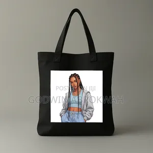 Picture Print Canvas Tote Bag