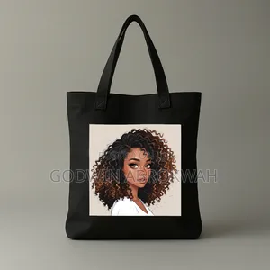 Picture Print Canvas Tote Bag