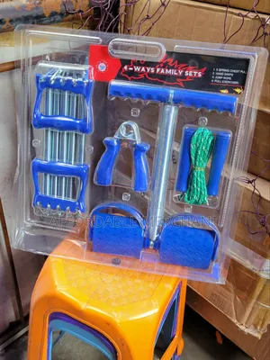 4-Way Training Set Chest Expander, Jump Rope, Hand Grips