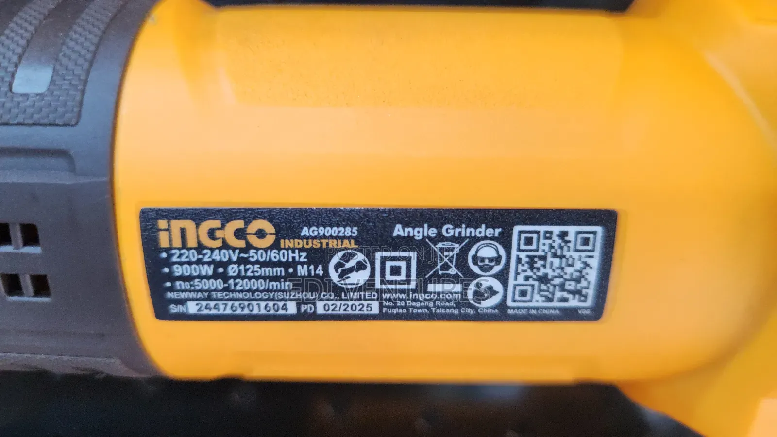 Ingco 900w Angle Grinder 5inches Disc Ag90028