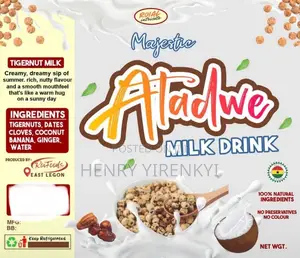 Tigernuts (Atadwe) Drinks.