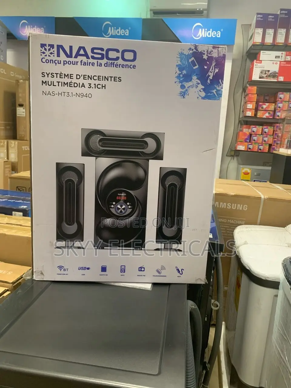 Nasco Nas-Ht3.1-N940 90watts Home Theater System 3.1ch