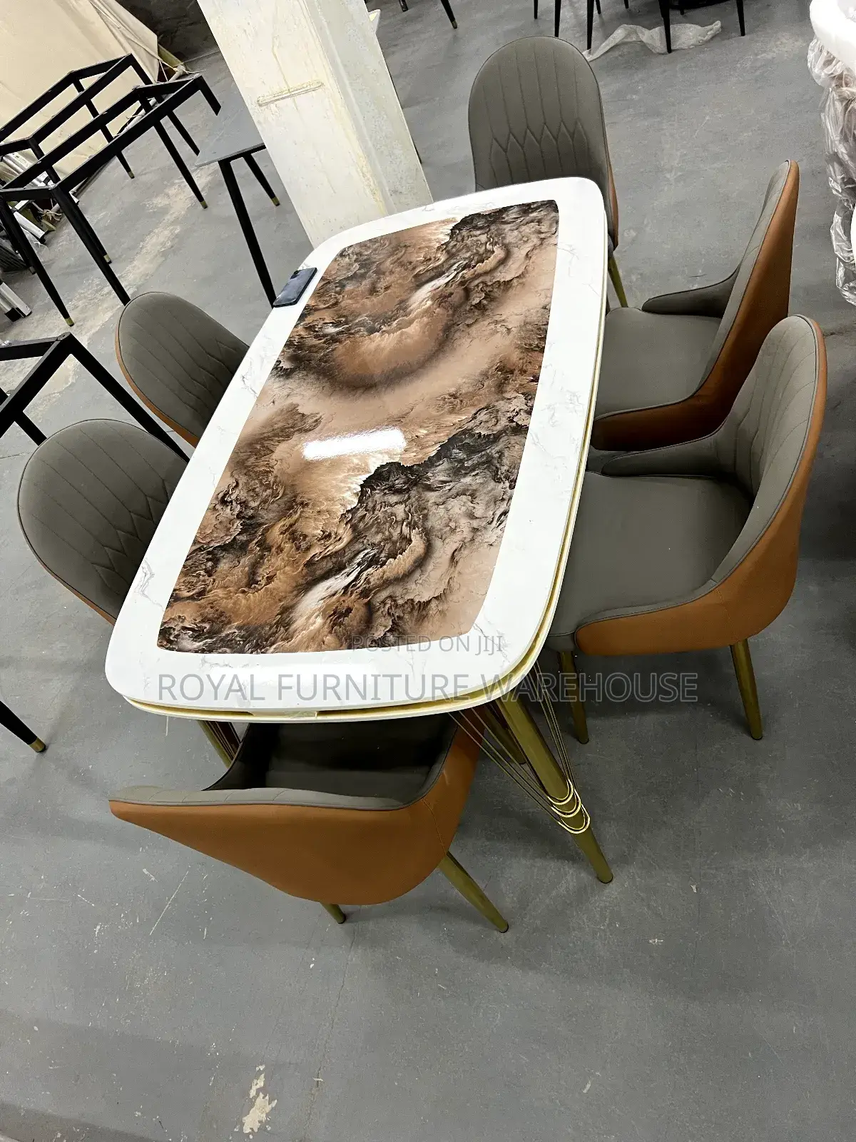 Modern Six Seater Dining Table