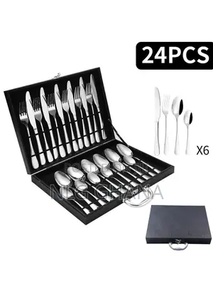 24pcs Silverware Set Stainless Steel. Model Number:
