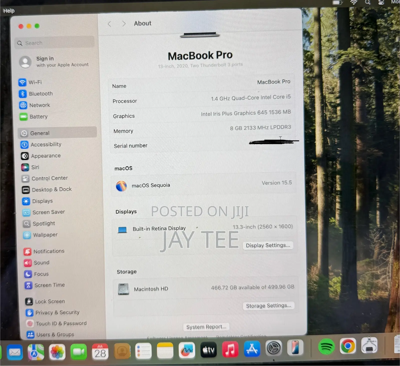 Laptop Apple MacBook Pro 2020 8GB Intel Core I5 SSD 512GB
