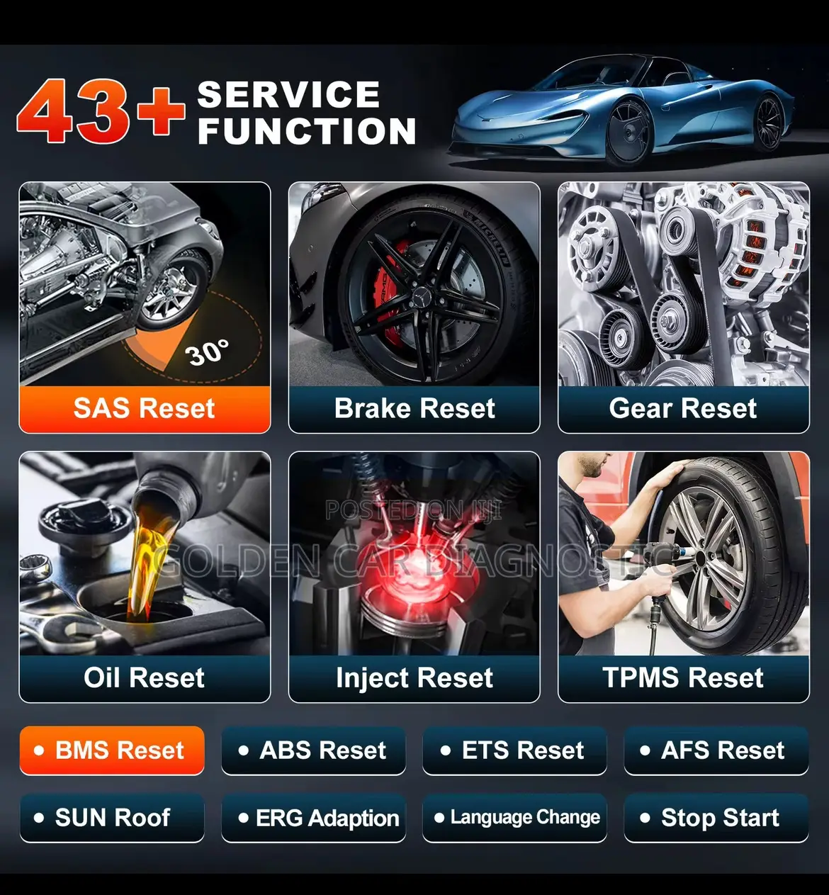 Launch X431 Crp919 Electric V. Obd2 Car Diagnostic Scanner