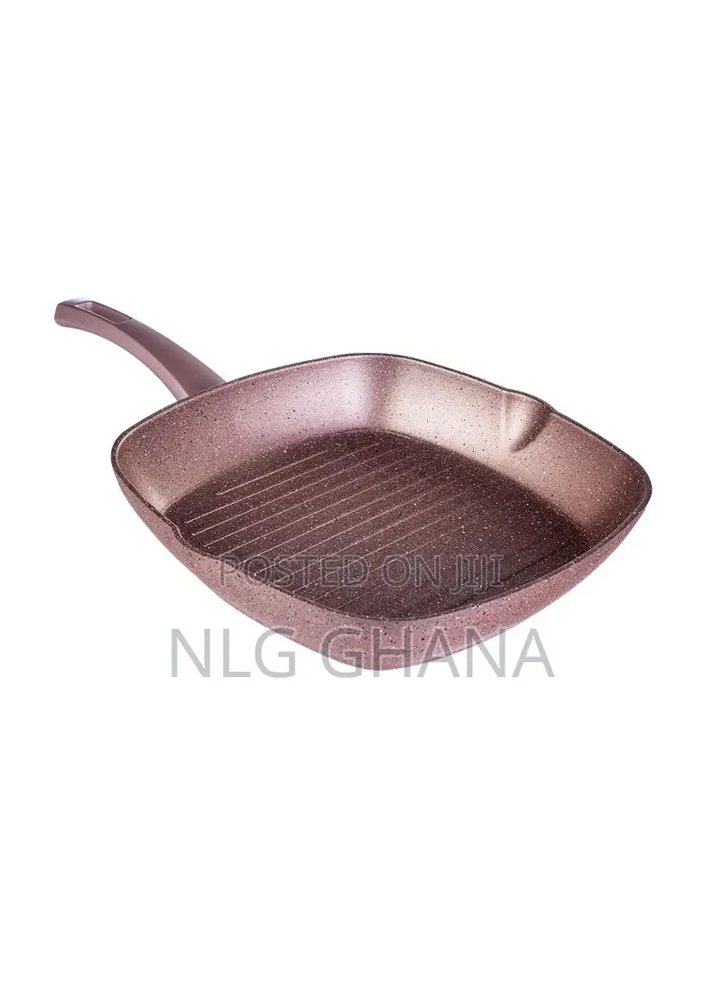 2 PCS Biogranit Frying Pan Grill Pan - Rosegold. Kar1591