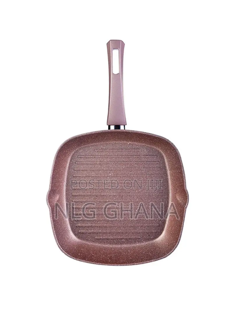 2 PCS Biogranit Frying Pan Grill Pan - Rosegold. Kar1591