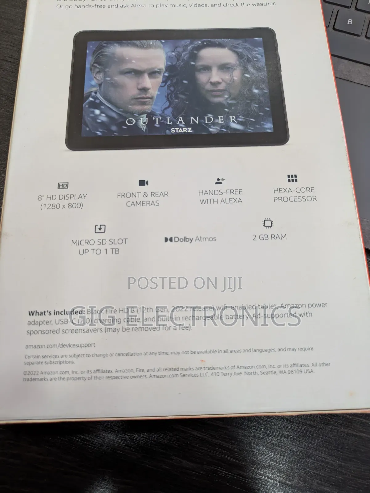 New Amazon Fire HD 8 64 GB Black