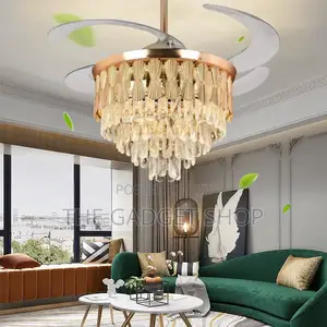 Gold Ceiling Fan With Light