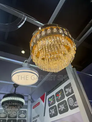 Gold Ceiling Fan With Light