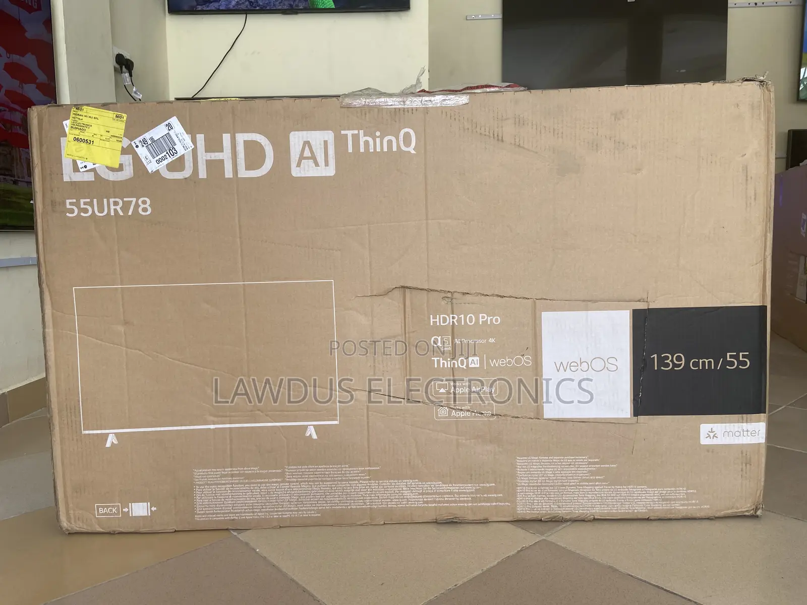 Lg 55” Smart Tv 2023/2024 Model