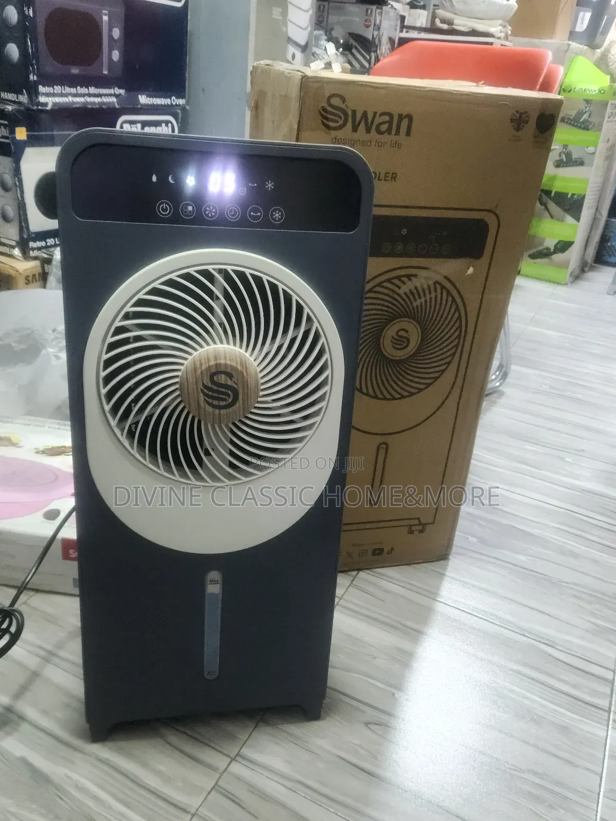 2in1 Swan Retro Air Cooler With 25speed Levels and a Remote