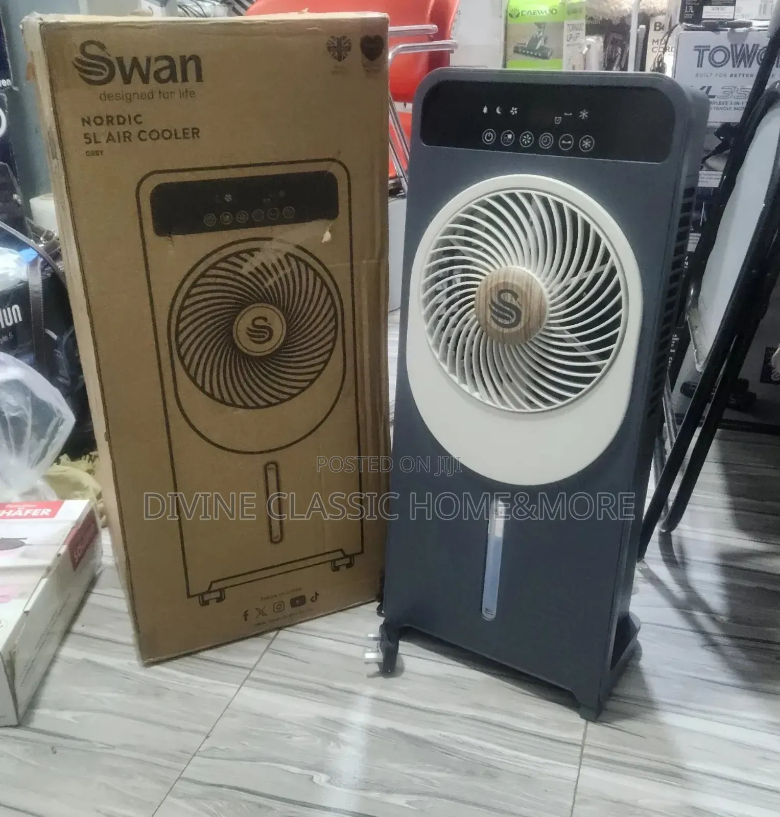 2in1 Swan Retro Air Cooler With 25speed Levels and a Remote