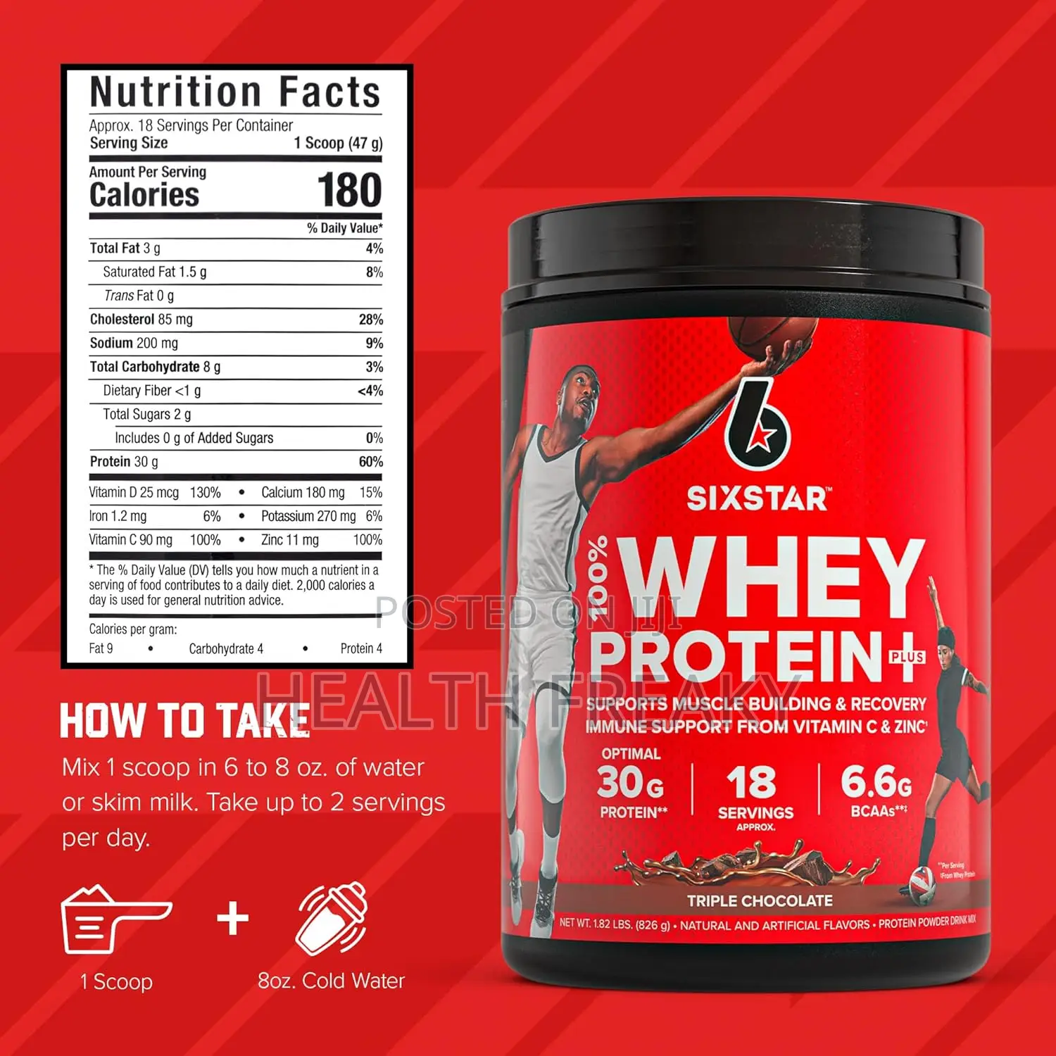 Protein Six Star Whey Protein Muscle Growth