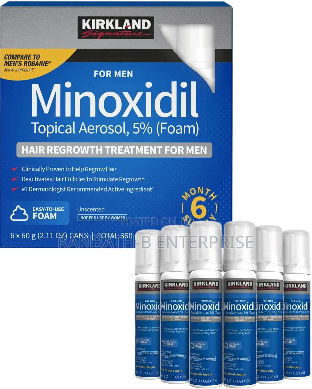 Minoxidil Foam for Beard and Baldness