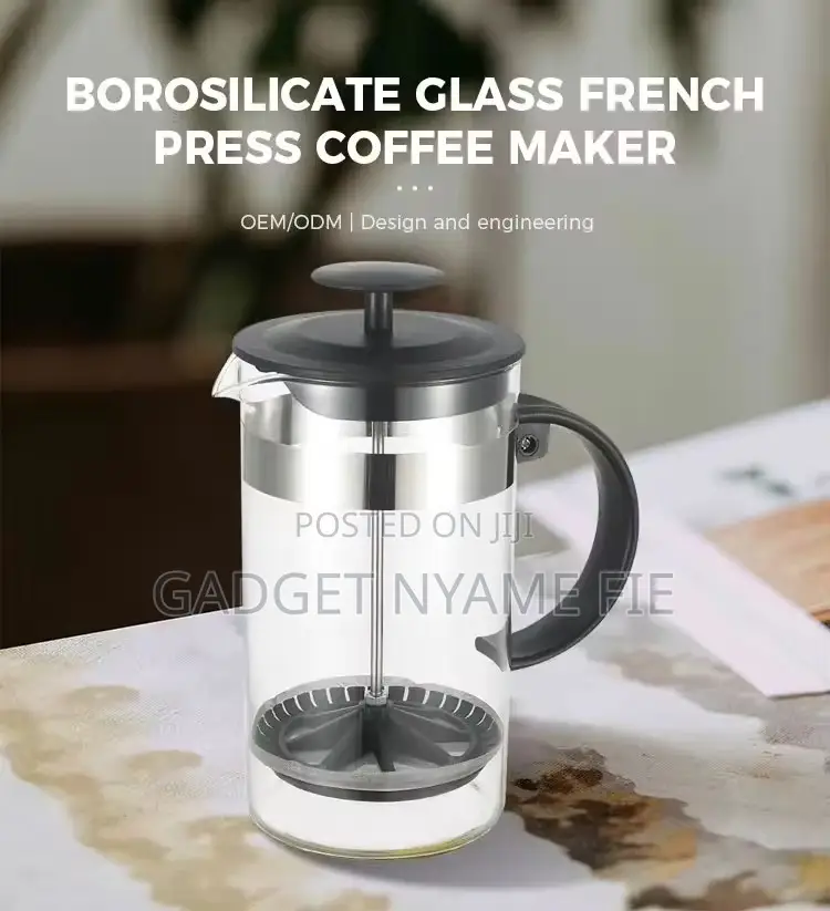 French Press Tea And Coffee Maker 600ml