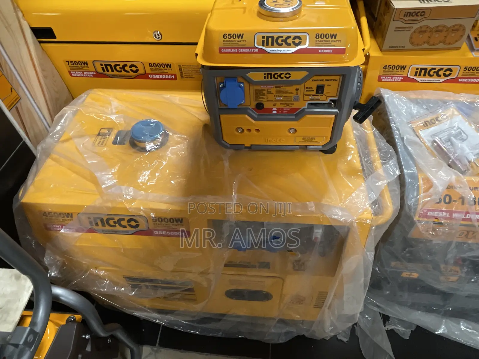 800w 2 Stroke Air-Cooled Gasoline Generator - Ge8002