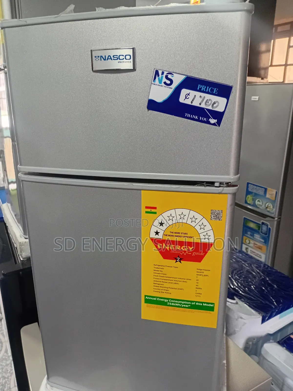 Admirable Table Top Fridge Nasco Freezer 80 Litres Nasco