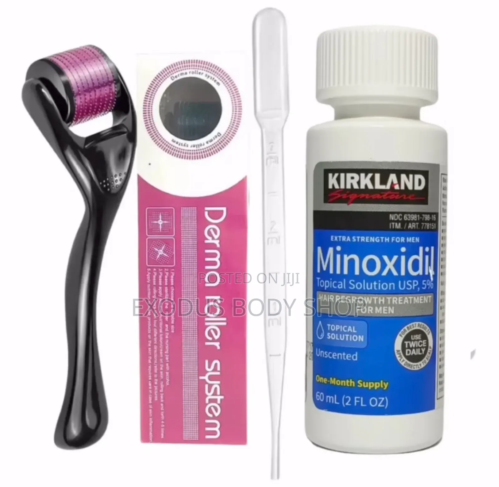 Kirkland Minoxidil and Derma Roller Combo