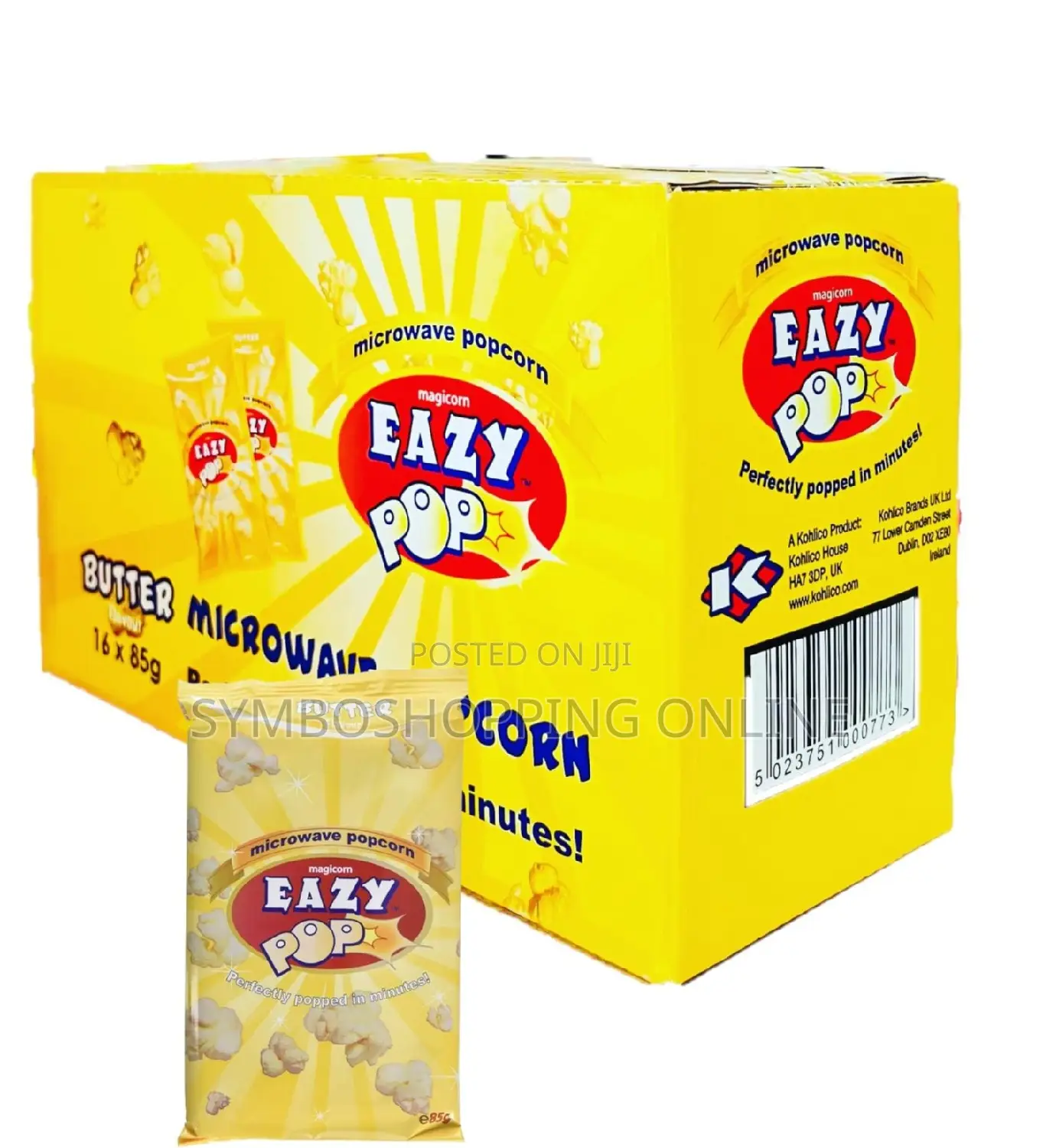 Magicorn Easy Pop Butter Flavour 16x85g Pack