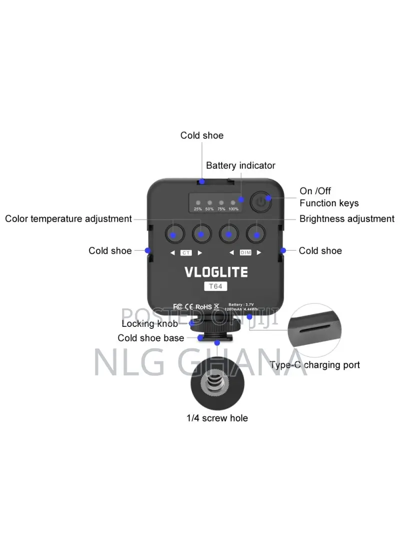 1200mah Portable Cell Phone Video Fill Light. Tvx24575