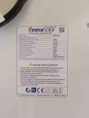100w Mono Solar Panel