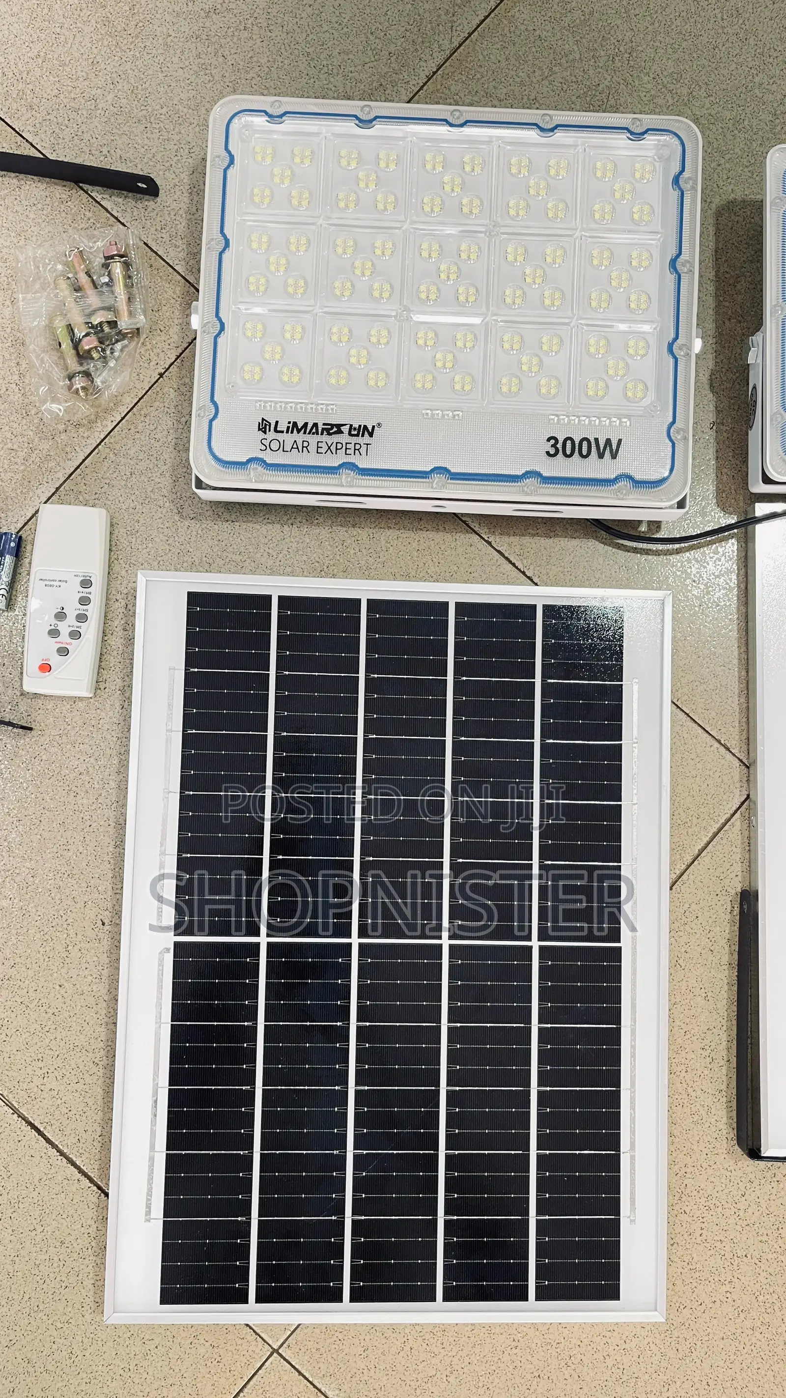 300w Solar Flood Light Ip66 With Separate Panel