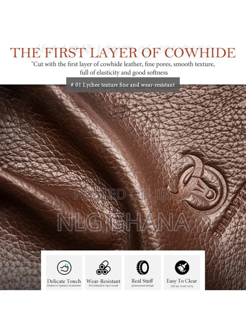Top-Layer Cowhide Leather Laptop Handbag Shoulder. Tvx24664