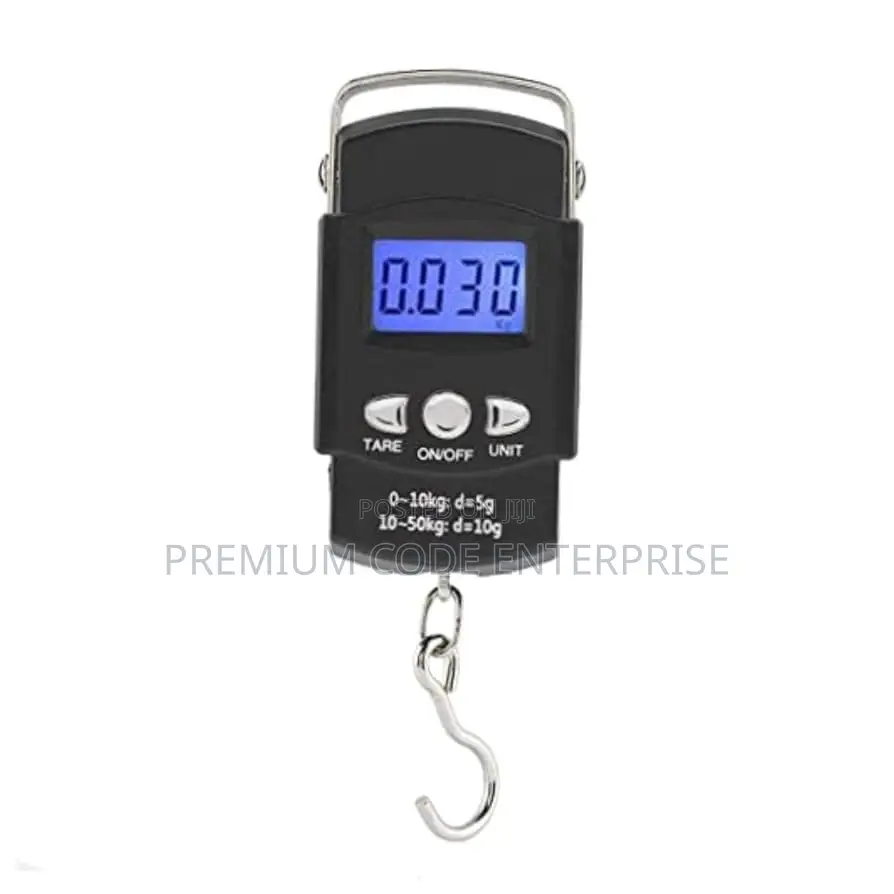 Portable Electronic Digital Hanging Scale – 50kg Max Weight