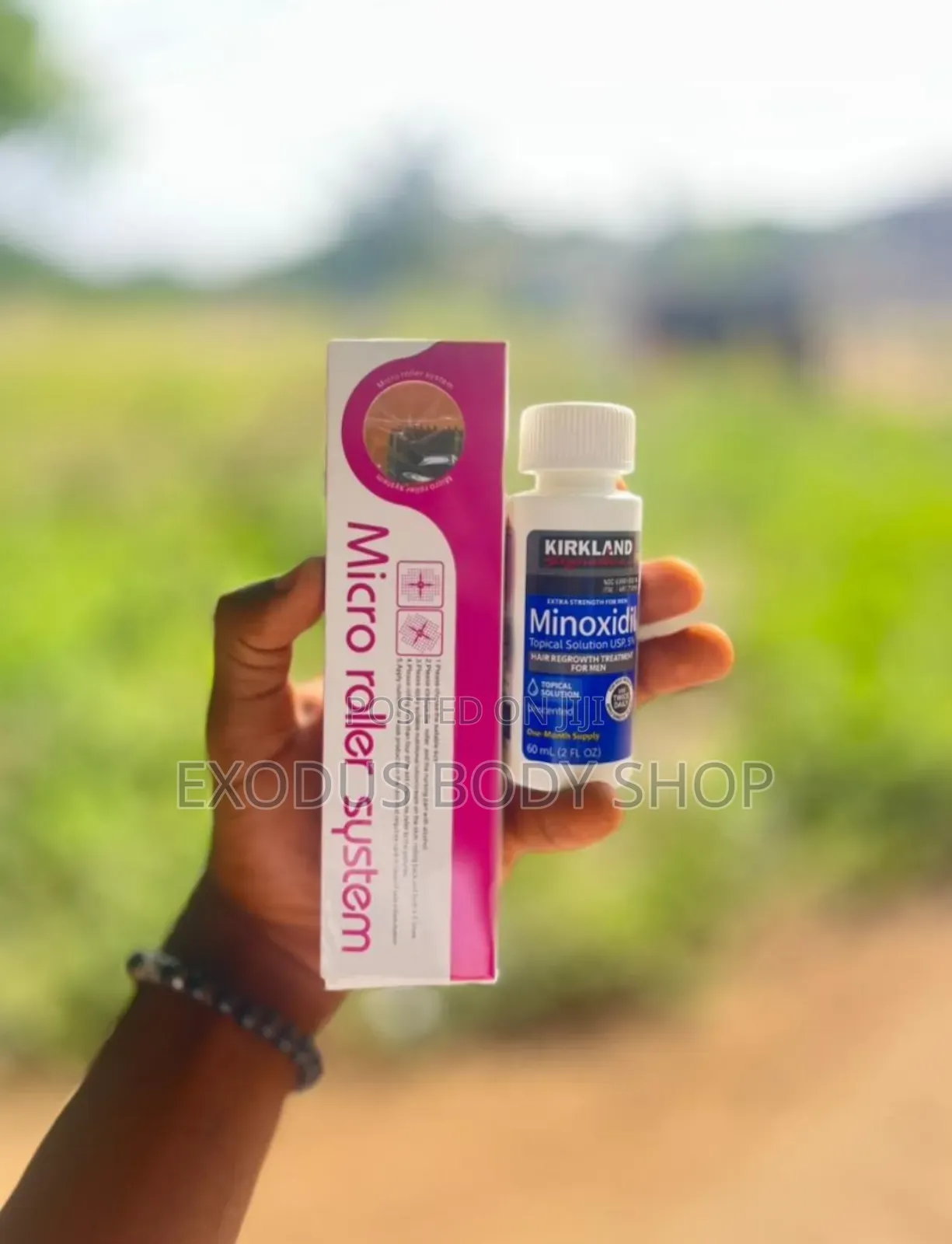 Kirkland Minoxidil Oil and Derma Roller