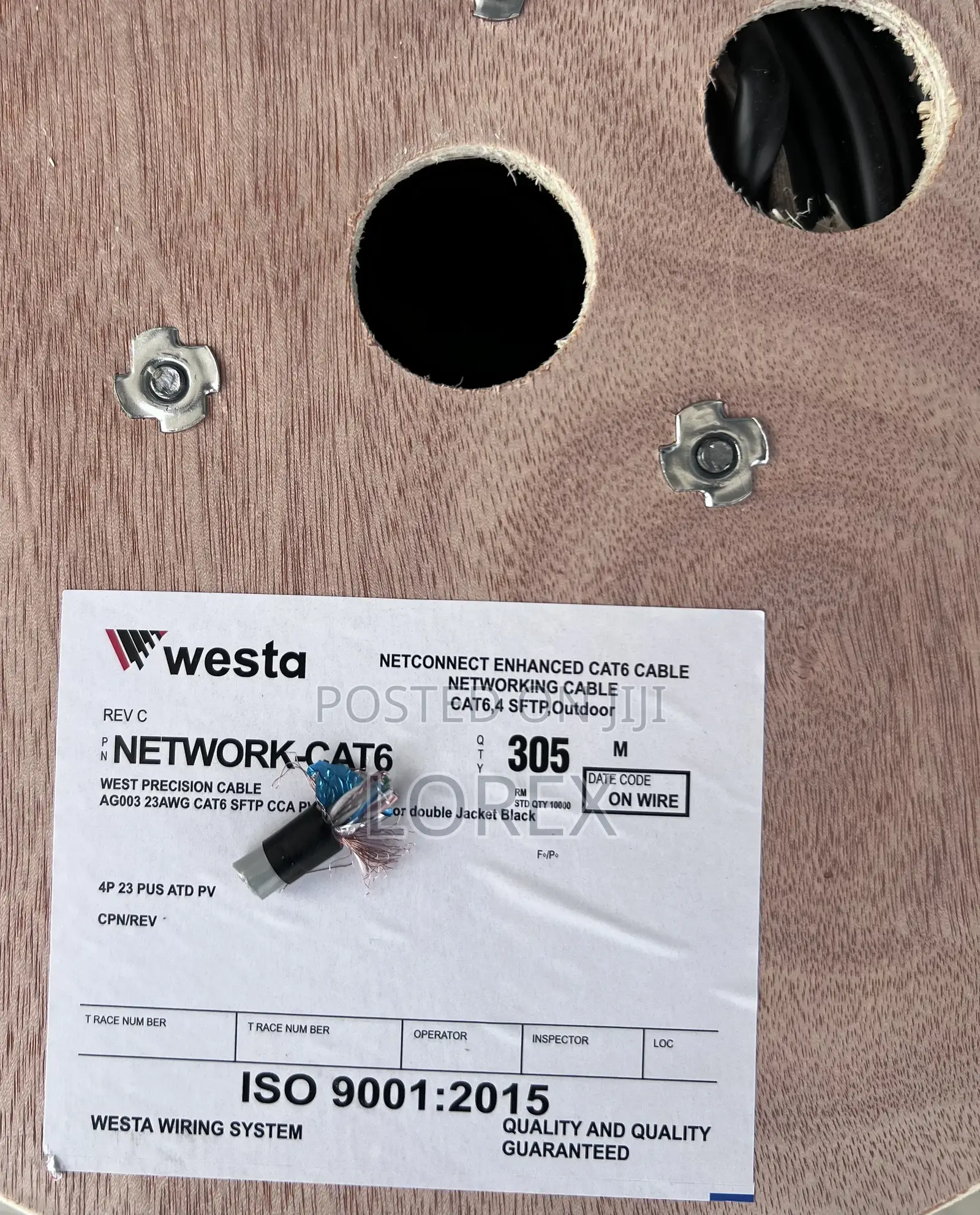 Westa SFTP Cat6 Network Cable Outdoor Dual Coated Shielded