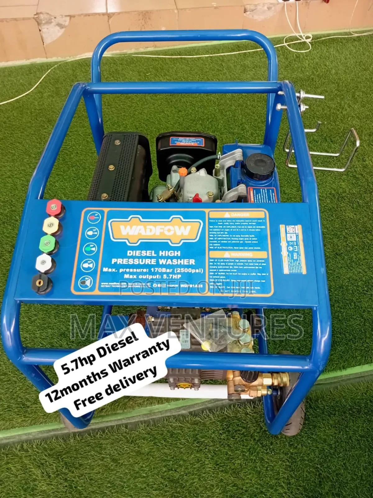 Wadfow High Pressure Washer 5.7hp Diesel 5.7hp New