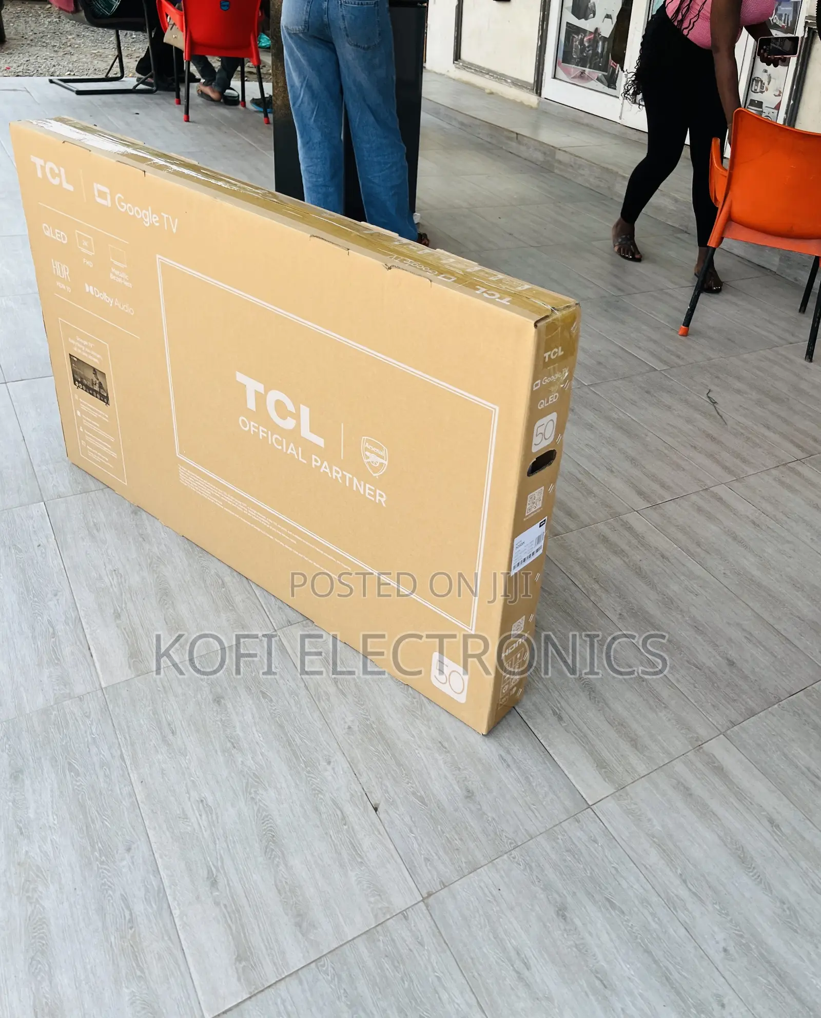 Durable TCL 50 Inch Qled Smart Television(Black) 