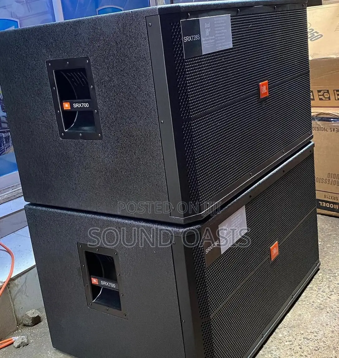 JBL Double Bass Speakers