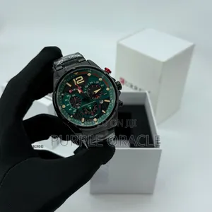 Close-Up of a Curren Chronograph Watch.