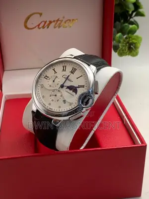 Luxury Cartier Chronograph Watch – Dial, Leather Strap