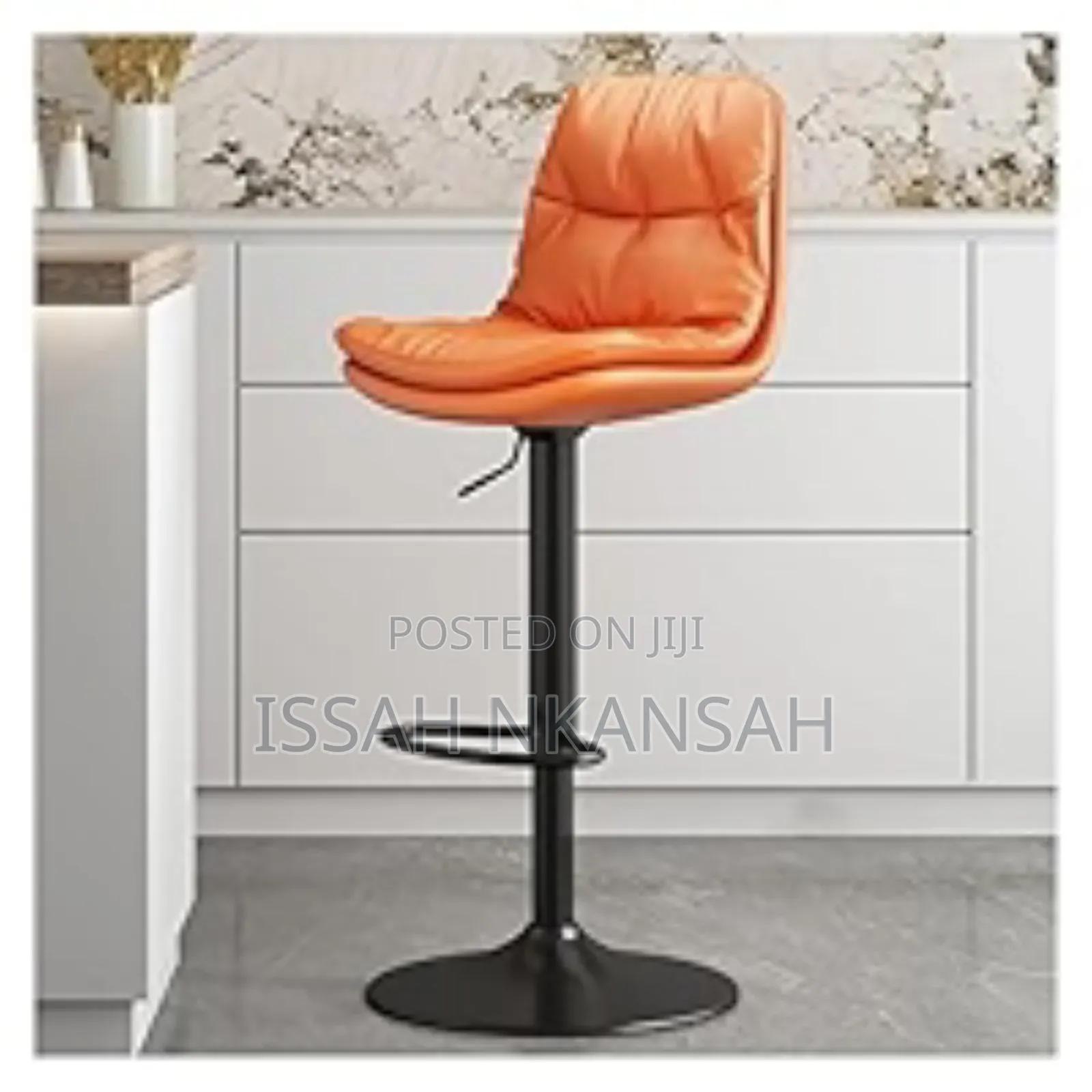 Bar Stool With Back Morden Pu Leather
