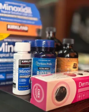 Minoxidil, Biotin, Castor Oil Derma Roller Haircare Kit