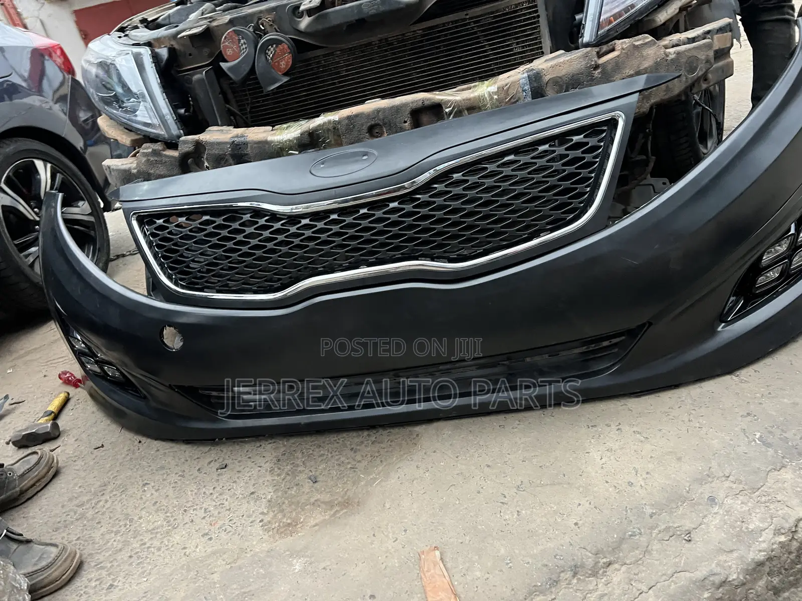 Kia Optima 2014-2015 Complete Bumper With Led Foglight