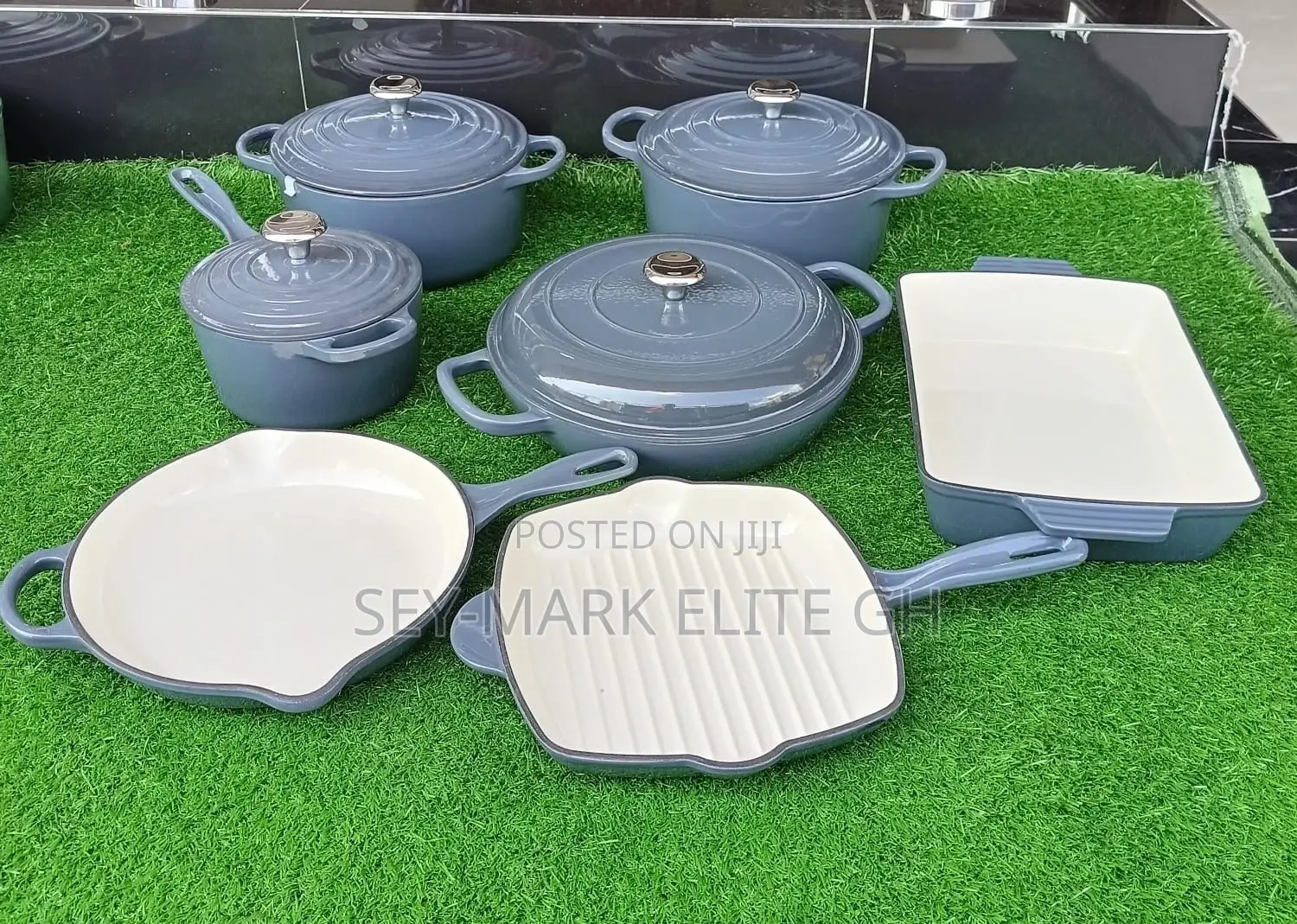 7pcs Quality Cast Iron Cookware Set