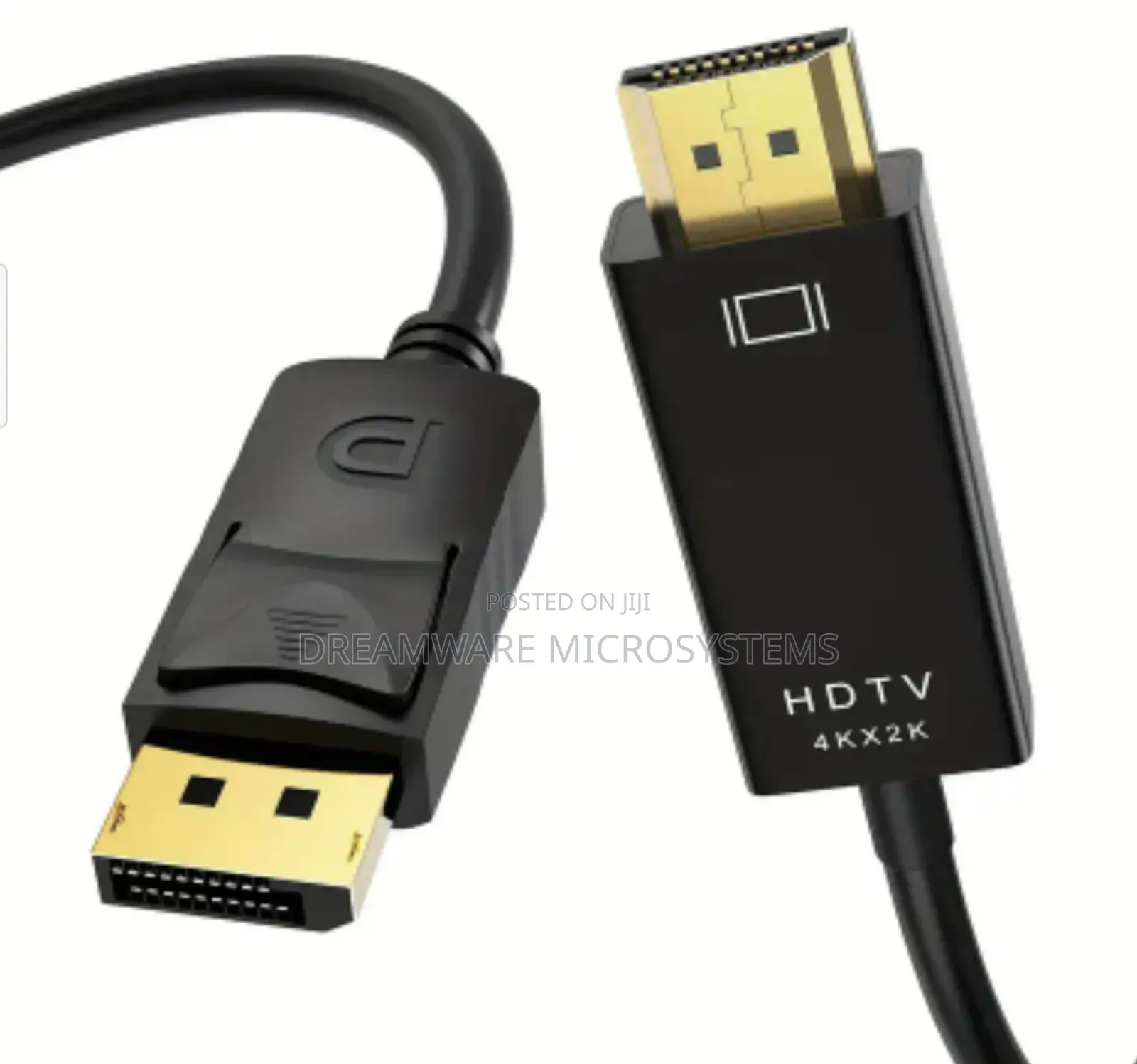 Displayport to HDTV Gold-Plated Cable - At 30hz, at 60