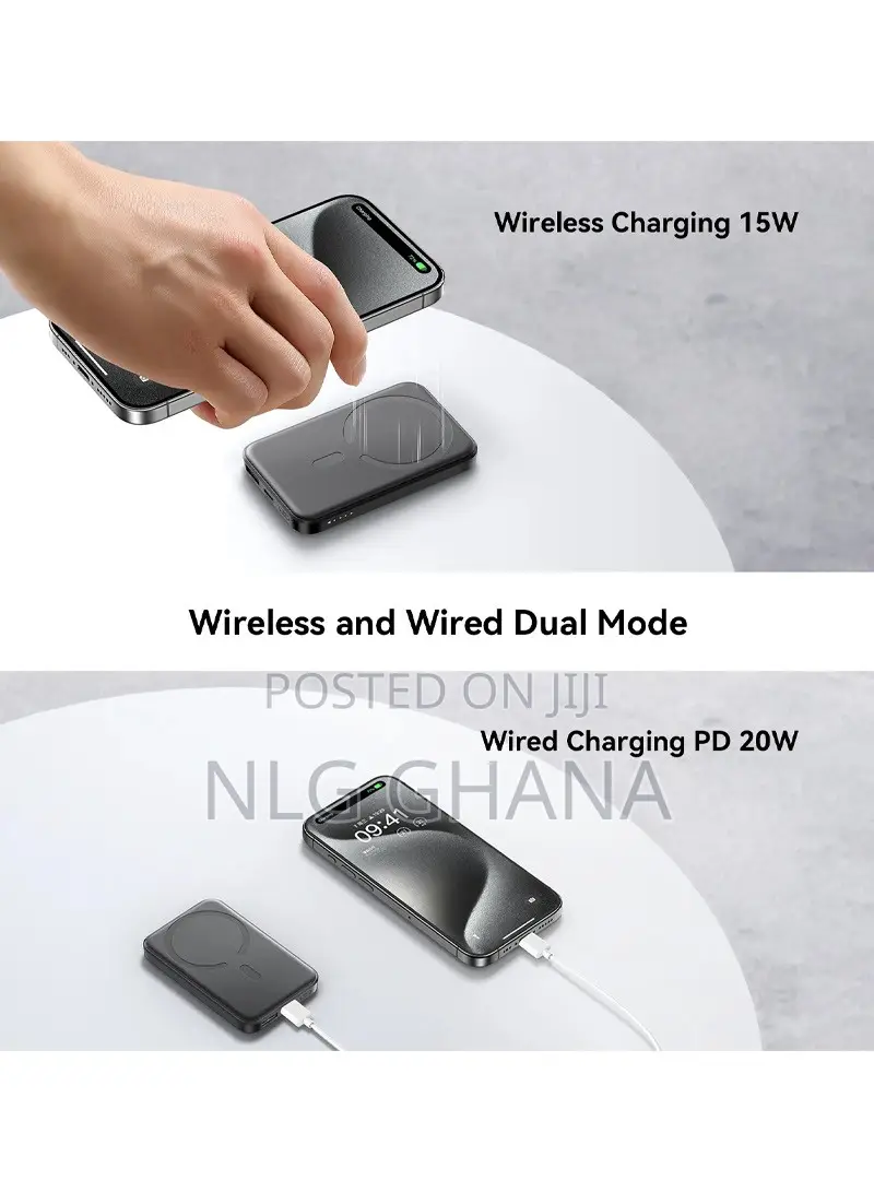 20w 6000mah Magnetic Wireless Wired Power Bank. Brx1745