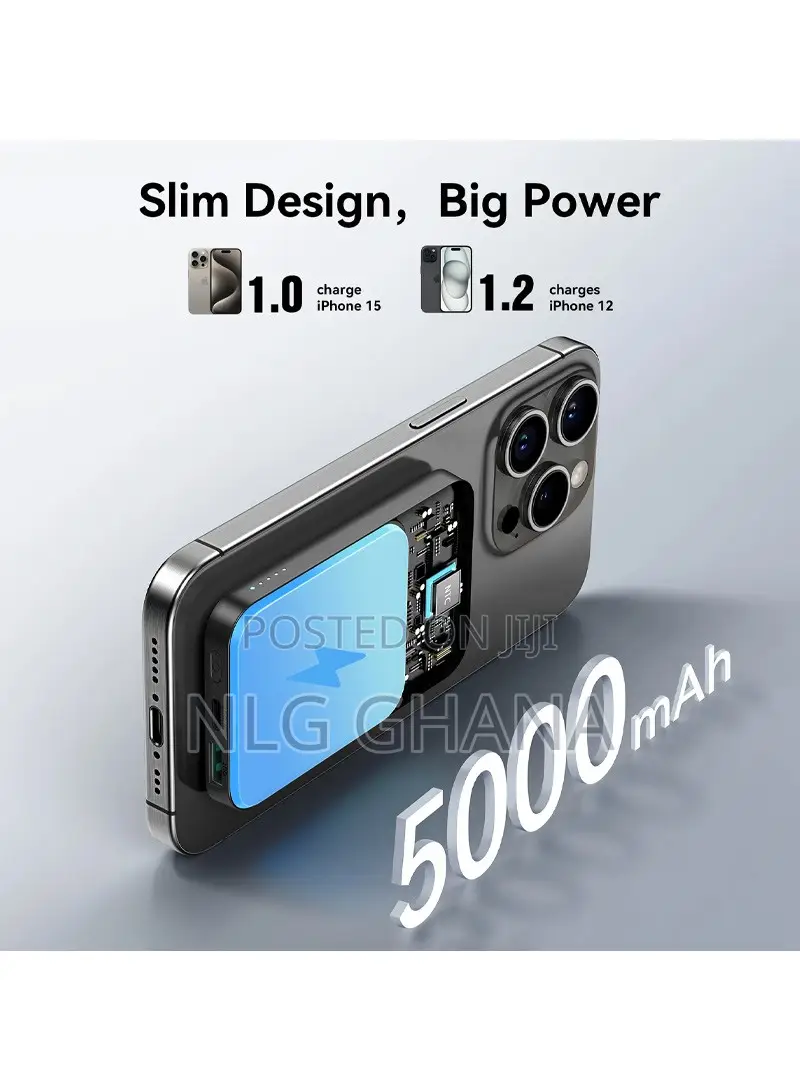 20w 6000mah Magnetic Wireless Wired Power Bank. Brx1745
