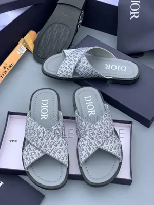 The Art of Leisure With Dior Men's Cross Strap Slides