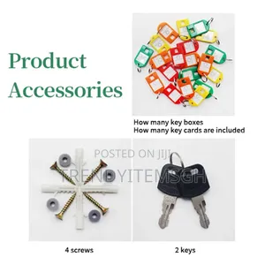 24 Keys Allumium Alloy Wall Mounted Key Lock Storage Box