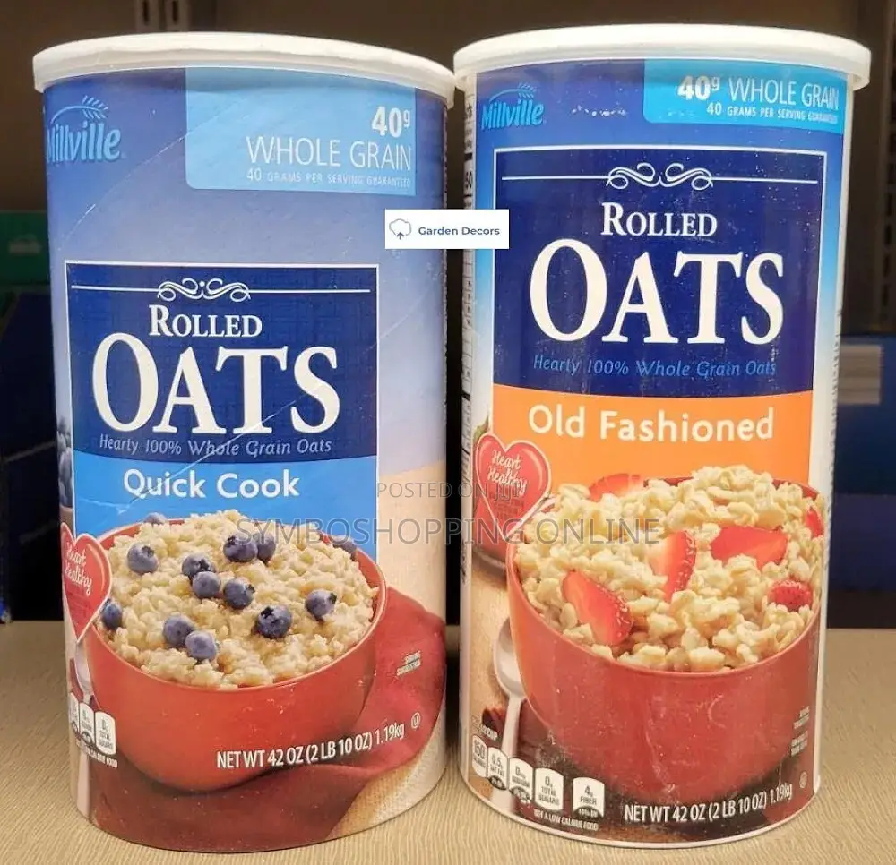 Millville Rolled Oats Hearty 100% Whole Grain Oats Quick