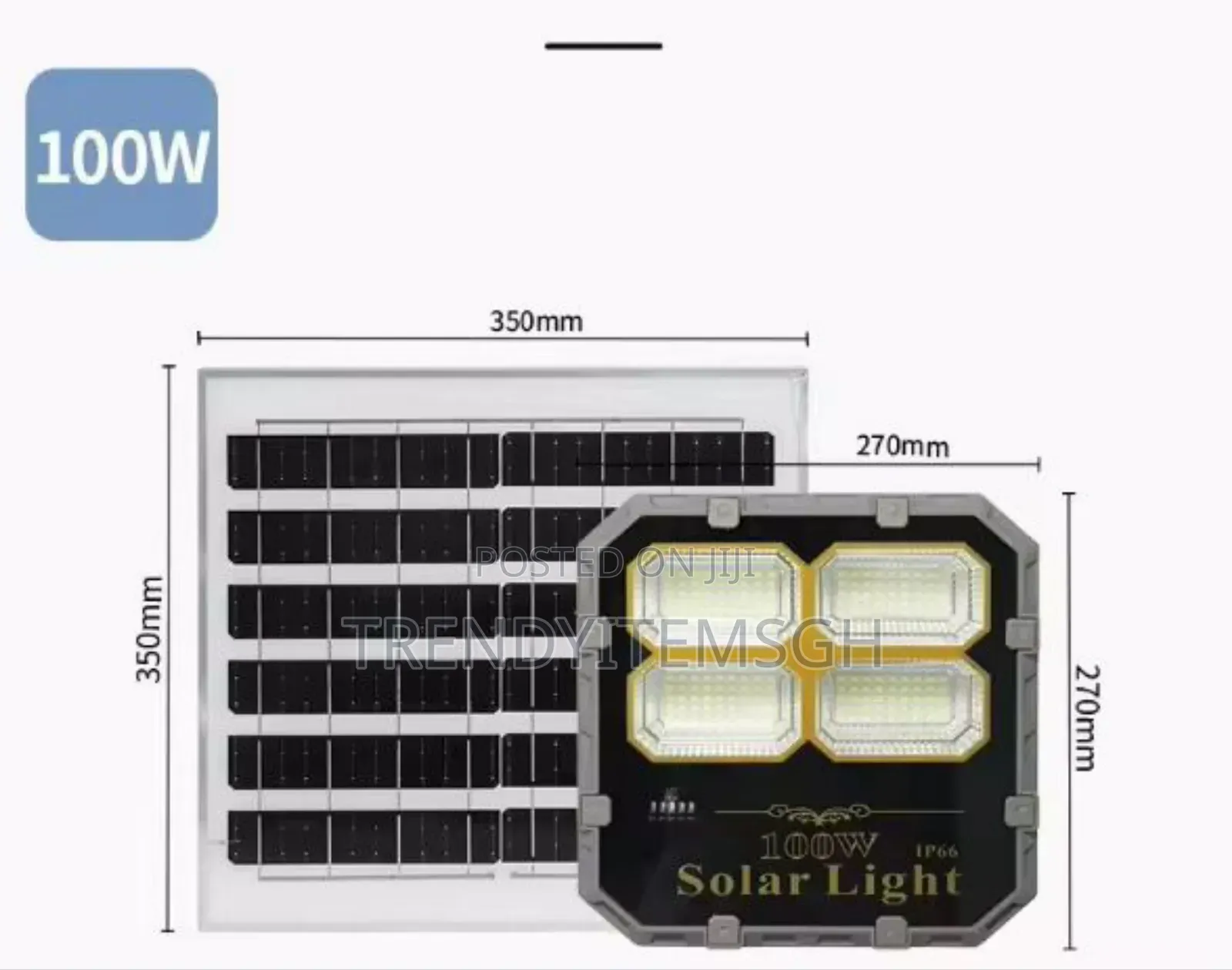 100w Durable Solar Flood Light