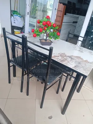 Dining Table With Chairs (Marble Diningset)