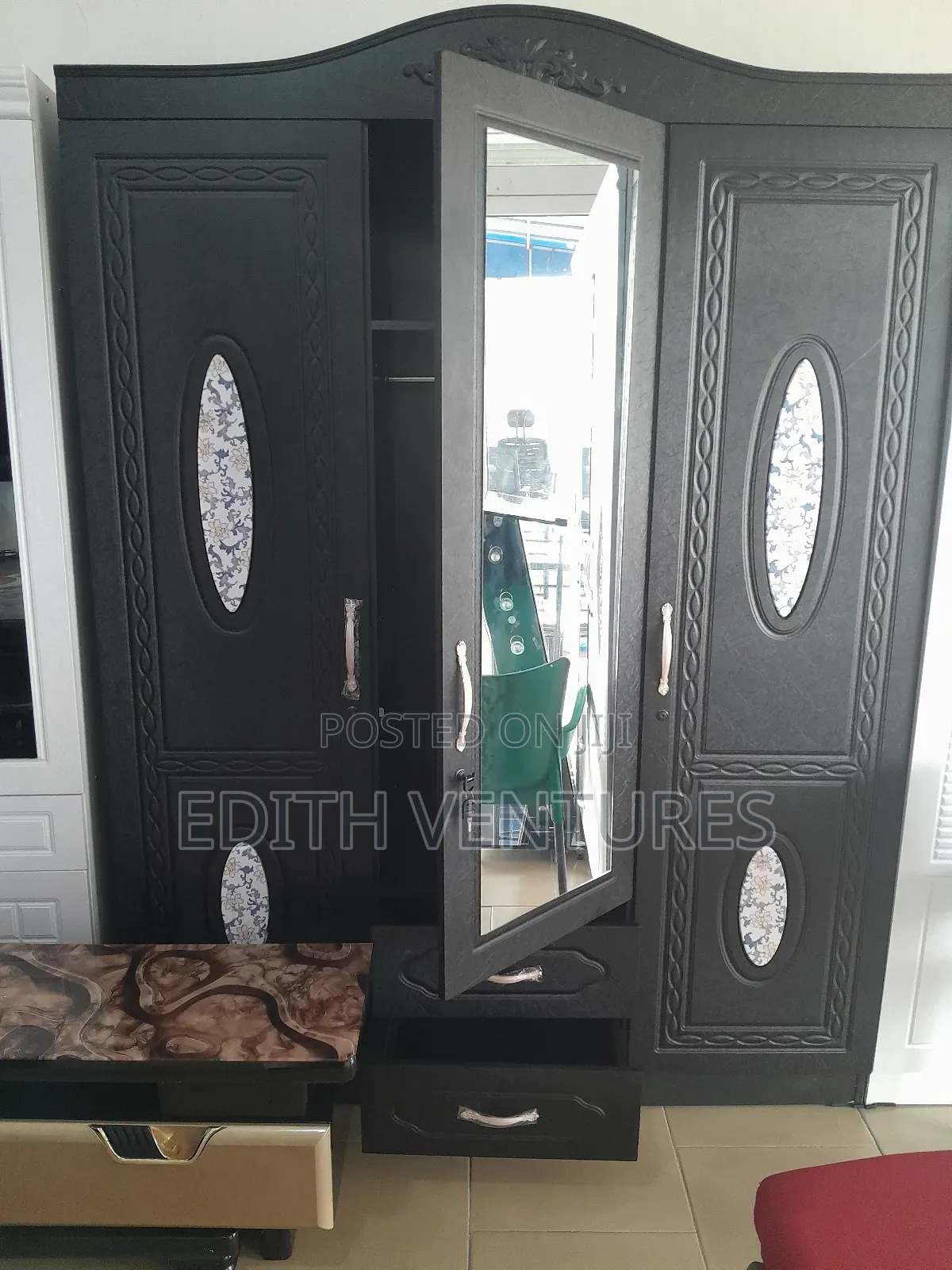 Design (Foreign) 3 Doors Wardrobe